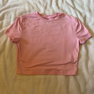 Pink Cropped T-Shirt